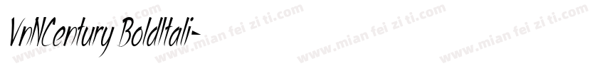 VnNCentury BoldItali字体转换